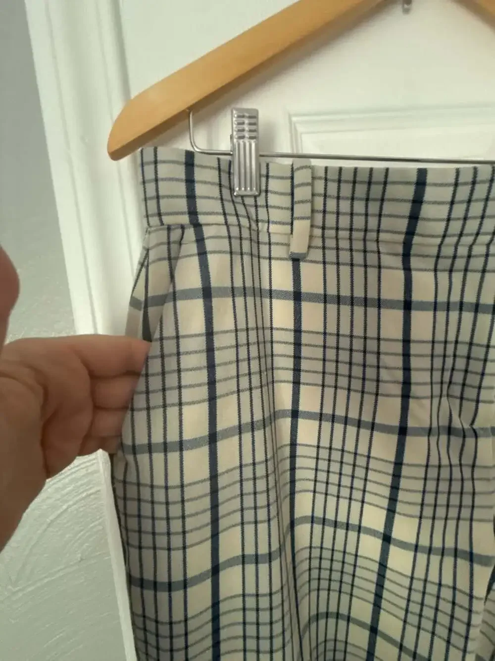 Tory Burch Plaid Tartan Patterned Trousers